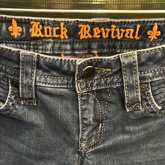 Rock Revival Blue Skinny Jeans Classic Fit - Picture 2 of 13